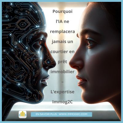 Pourquoi l’IA ne remplacera jamais un courtier en prêt immobilier – L’expertise Immog2C
