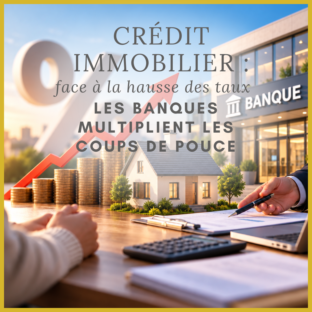 Crédit immobilier - face à la hausse des taux, les banques multiplient les coups de pouce Crédit immobilier - face à la hausse des taux, les banques multiplient les coups de pouce