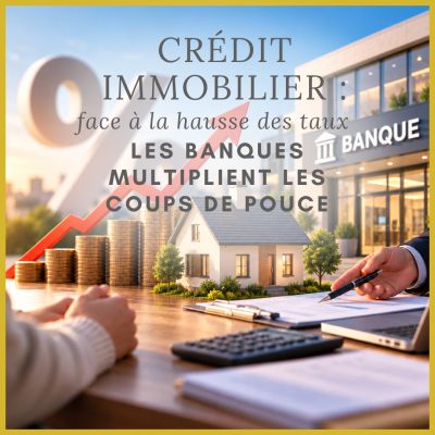 Crédit immobilier : face à la hausse des taux, les banques multiplient les coups de pouce
